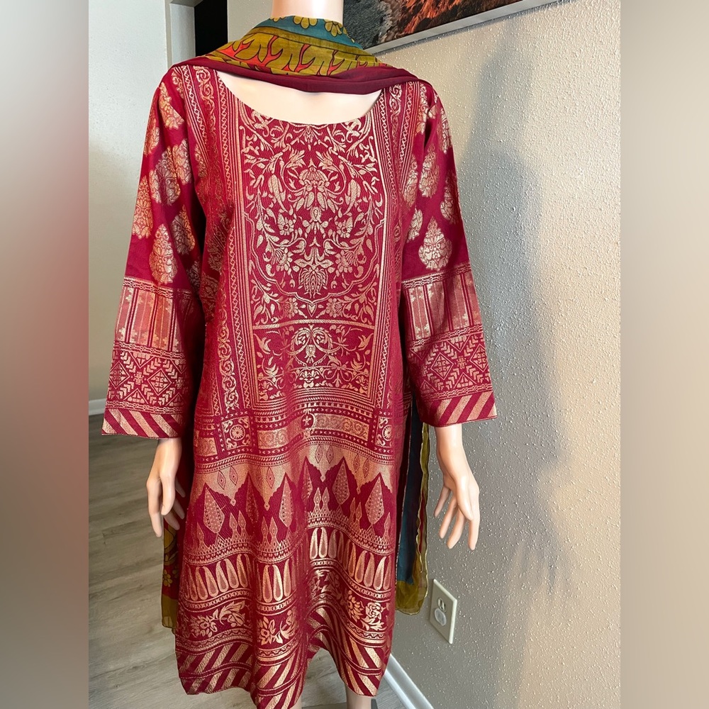 Customized & Personalized Pakistani Limelight Jacquard 2 Piece Dress